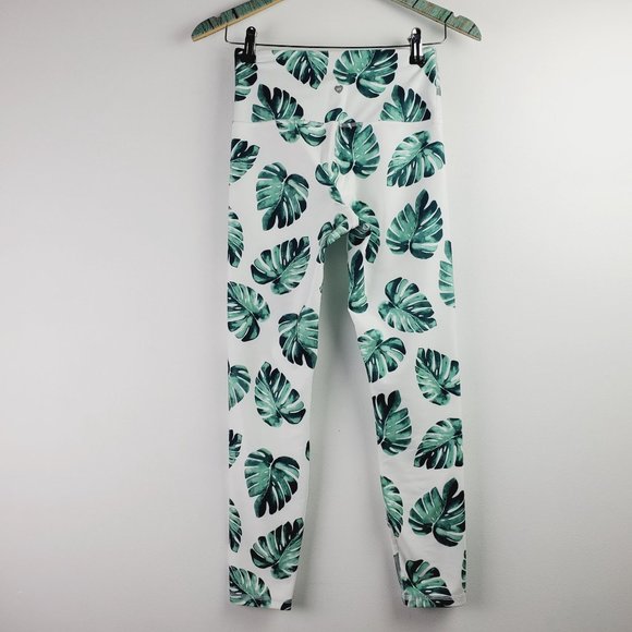 Wildfox Sweat Tropical Banana Leaves Leggings NWT - Picture 4 of 9